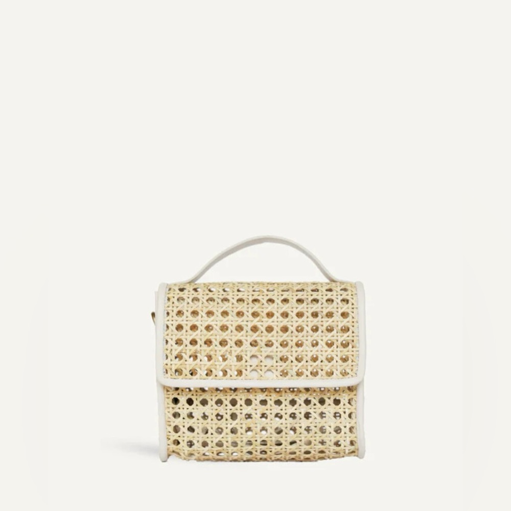 Bembien Ana Crossbody in Cream Rattan-Perfect condition! color sold out online!!